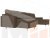 П-образный диван Белфаст (Коричневый)