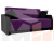 Диван прямой Малютка (Фиолетовый\Черный)