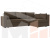 Угловой диван Мансберг правый угол (Коричневый)