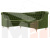 Угловой диван Бронкс левый угол (Зеленый)