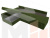 Угловой диван Версаль левый угол (Зеленый\Бежевый)