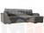 Угловой диван Марсель правый угол (Серый\Коричневый)