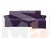 Угловой диван Леон правый угол (Фиолетовый)