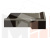 Кухонный угловой диван Дуглас правый угол (Корфу 02\коричневый)