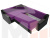 Угловой диван Тесей левый угол (Фиолетовый\Черный)