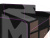 Детский диван трансформер Смарт (Черный\Фиолетовый)