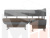 Кухонный угловой диван Альфа правый угол (Коричневый\Серый)
