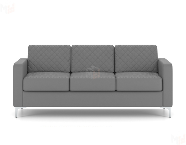 Трёхместный офисный диван CHAIRMAN АКТИВ серый