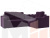 Угловой диван Кембридж правый угол (Фиолетовый)