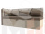 Кухонный диван Метро с углом слева (Корфу 03\бежевый)