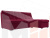Угловой диван Релакс угол правый (Бордовый)