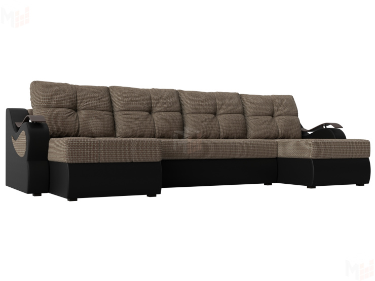 П-образный диван Меркурий (Корфу 03\черный)