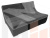 Модуль Монреаль диван (Серый\Черный)