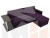 Угловой диван Атланта М правый угол (Фиолетовый\Черный)