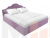 Интерьерная кровать Афина 180 (Сиреневый)