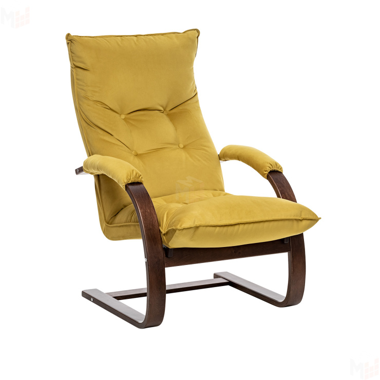 Кресло-трансформер Leset Монако (Орех текстура/V28 желтый)