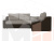Угловой диван Кронос правый угол (Корфу 02\коричневый)