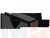 Угловой диван Амадэус левый угол (Черный)