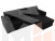 Угловой диван Траумберг Лайт правый угол (Черный)
