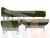 Кухонный угловой диван Альфа левый угол (Бежевый\Зеленый)