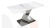 Стол обеденный раздвижной Люксембург Тип 1 Ателье темный, Белый, Стекло белое матовое