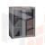 Шкаф витрина Остин 16.394.01 серый графит