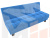 Прямой диван Винсент (Голубой)