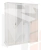 Шкаф Мишель 4-дверный (2+2) с зеркалом белый матовый