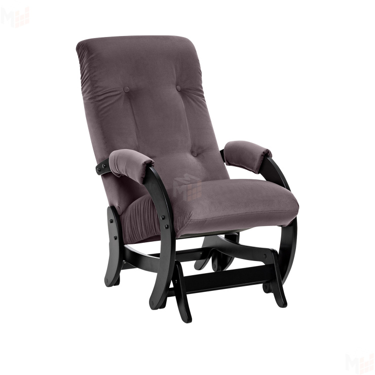 Кресло-качалка Модель 68 (Leset Футура) Венге, ткань V 19 (Венге/V19 коричнево-красный)