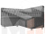 Кухонный угловой диван Мирта левый угол (Серый)