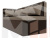 Кухонный диван Метро с углом слева (Корфу 03\коричневый)