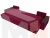 П-образный диван Дубай полки справа (Бордовый)
