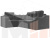 Угловой диван Кембридж левый угол (Серый)