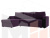 Угловой диван Николь Лайт левый угол (Фиолетовый\Черный)