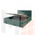 Мягкая кровать Лана 1,8 с подъемным механизмом (зеленый велюр)