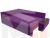 Угловой диван Амадэус левый угол (Фиолетовый)