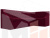 Кухонный угловой диван Мерлин правый угол (Бордовый)