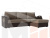 Угловой диван Меркурий Лайт правый угол (Корфу 03\коричневый)