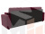 Угловой диван Камелот правый угол (Бордовый)