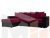 Угловой диван Дубай Лайт левый угол (Бордовый\Черный)