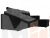 Угловой диван Атланта Лайт Б/С правый угол (Черный)