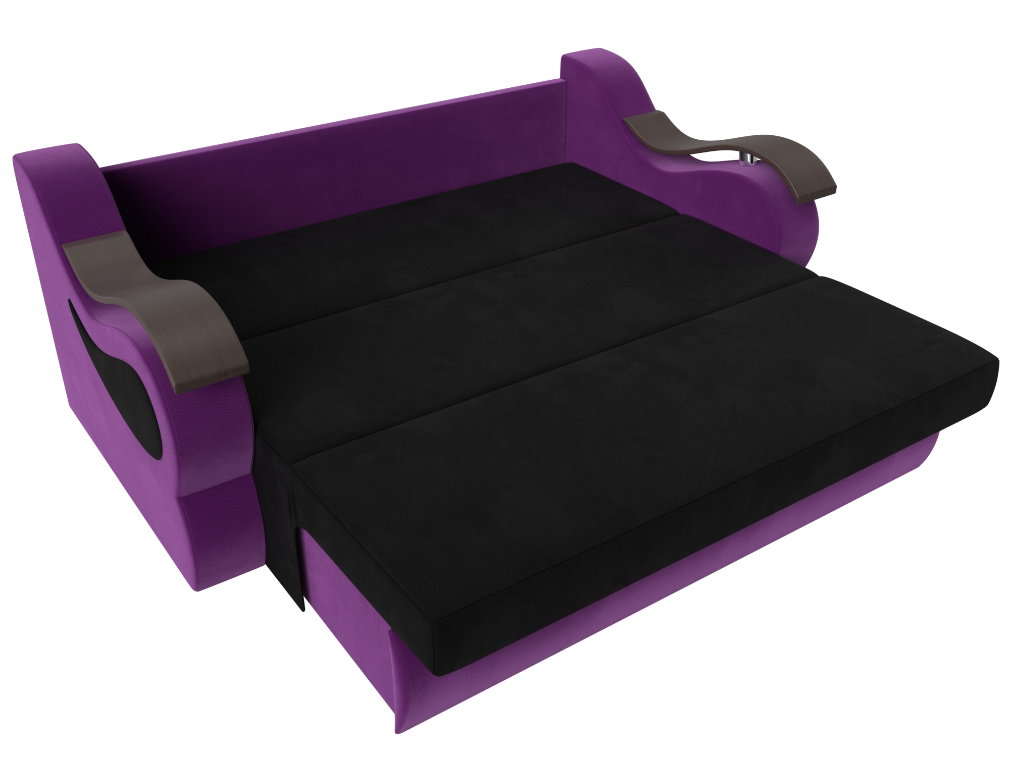 Прямой диван Меркурий 140 (Черный\Фиолетовый)