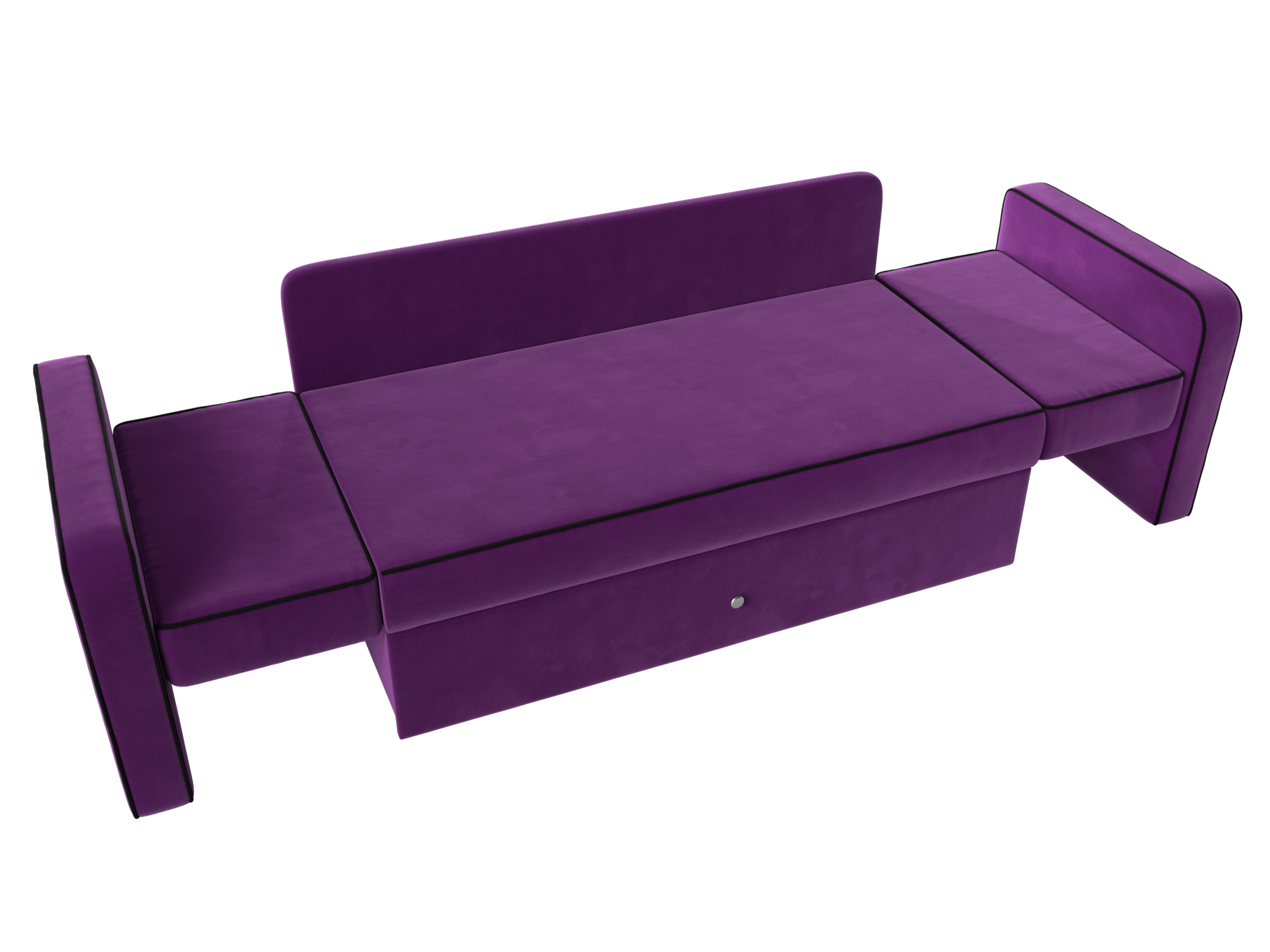 Детский диван трансформер Смарт (Фиолетовый\Черный)