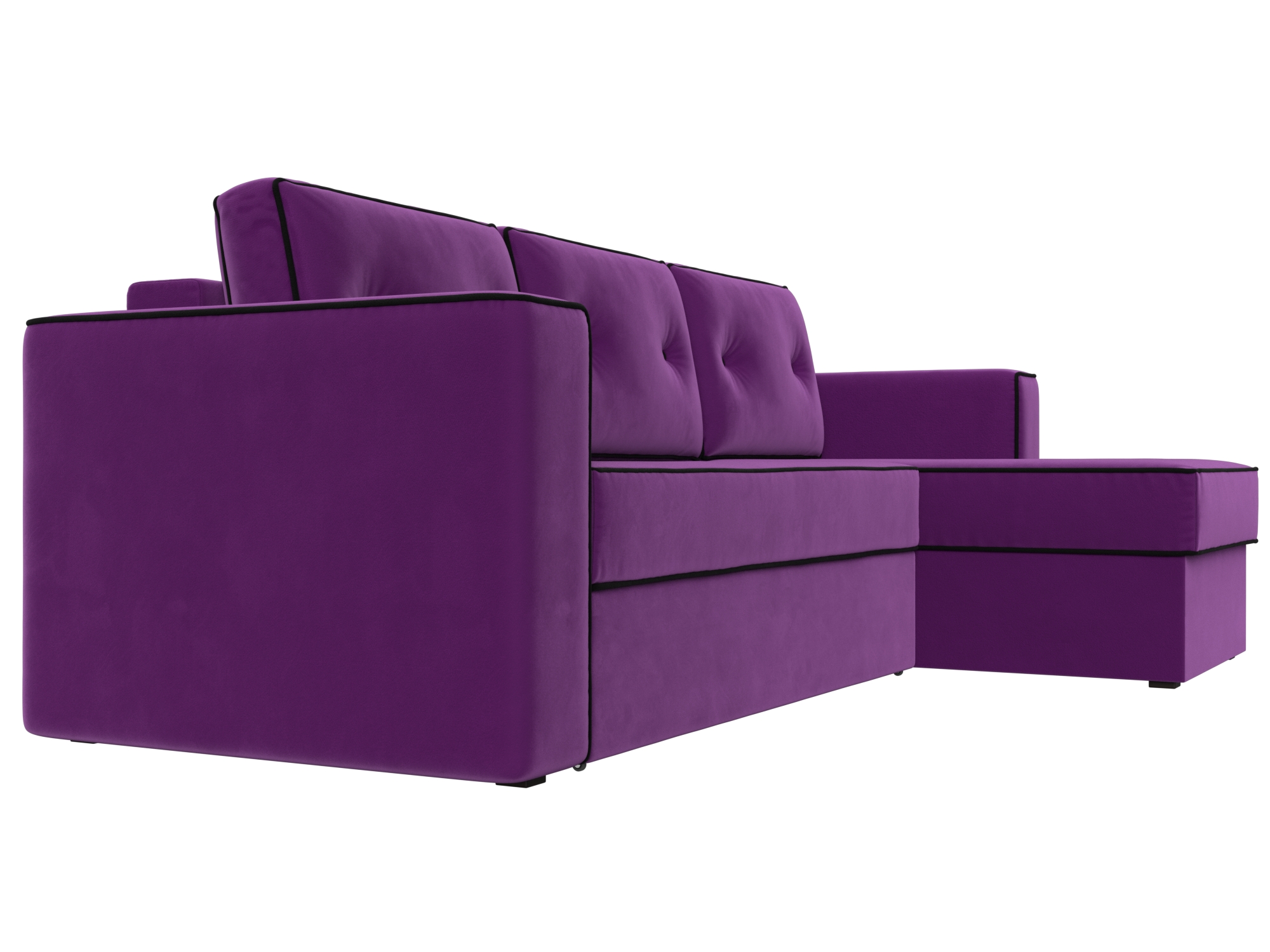 Угловой диван Принстон правый угол (Фиолетовый)
