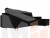 Угловой диван Белфаст правый угол (Черный)
